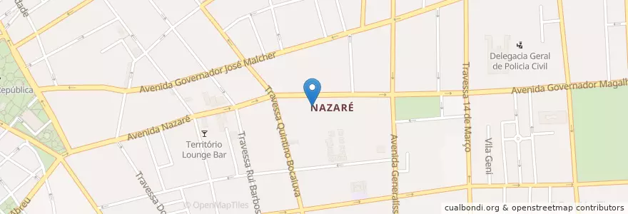 Mapa de ubicacion de Colégio Marista Nossa Senhora de Nazaré en Brasilien, Norden, Pará, Região Geográfica Intermediária De Belém, Microrregião De Belém, Belém.