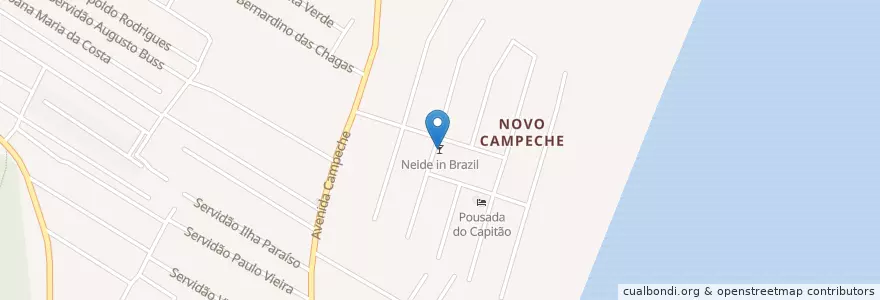 Mapa de ubicacion de Neide in Brazil en 巴西, 南部, 圣卡塔琳娜, Microrregião De Florianópolis, Região Geográfica Intermediária De Florianópolis, 弗洛里亚诺波利斯.