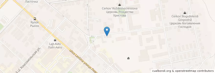 Mapa de ubicacion de Отделение связи №140403 en Rusia, Distrito Federal Central, Óblast De Moscú, Коломенский Городской Округ.