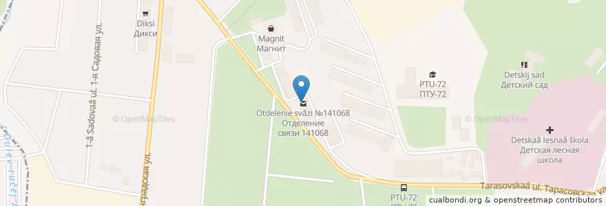 Mapa de ubicacion de Отделение связи №141068 en Russie, District Fédéral Central, Oblast De Moscou, Городской Округ Королёв.