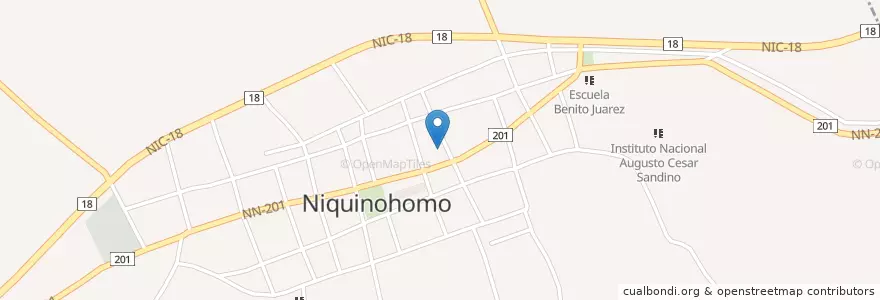Mapa de ubicacion de Colegio Santa maria en Nicaragua, Masaya, Niquinohomo (Municipio).