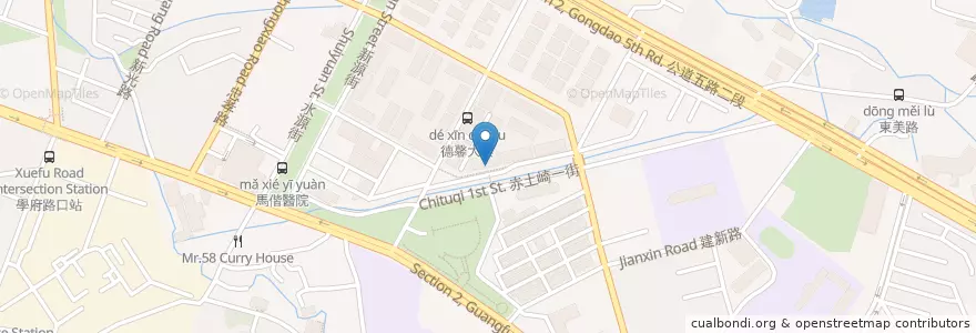 Mapa de ubicacion de 蒲公英幼兒園 en تایوان, 臺灣省, سینچو, 東區.