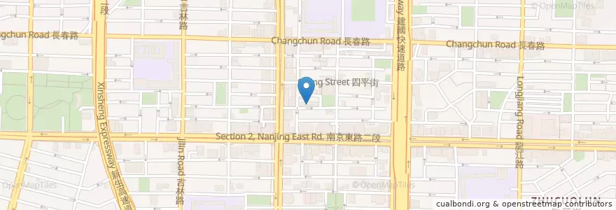 Mapa de ubicacion de 彌敦道茶餐廳 en Тайвань, Новый Тайбэй, Тайбэй, 中山區.