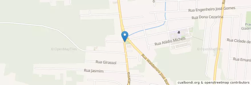 Mapa de ubicacion de Táxi Km 4 en 브라질, 남부지방, 산타카타리나, Região Geográfica Intermediária De Joinville, Microrregião De Joinville, 조인빌리.