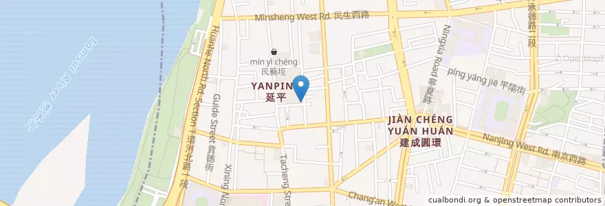 Mapa de ubicacion de 舊衣回收箱 en Taiwan, Neu-Taipeh, Taipeh.