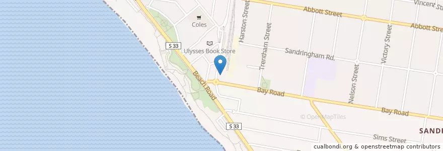 Mapa de ubicacion de Sandringham Amcal Pharmacy en オーストラリア, ビクトリア, City Of Bayside.