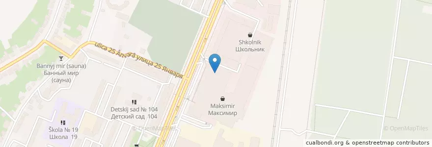 Mapa de ubicacion de Макдоналдс en Rusland, Centraal Federaal District, Oblast Voronezj, Городской Округ Воронеж.