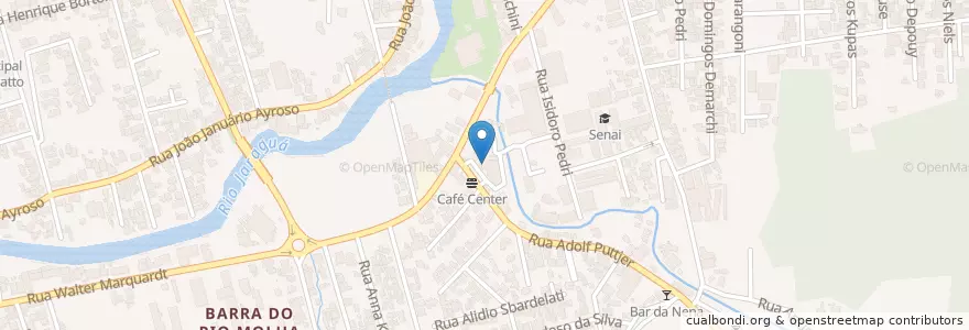 Mapa de ubicacion de Caixa Econômica Federal en البَرَازِيل, المنطقة الجنوبية, سانتا كاتارينا, Região Geográfica Intermediária De Joinville, Microrregião De Joinville, Jaraguá Do Sul.