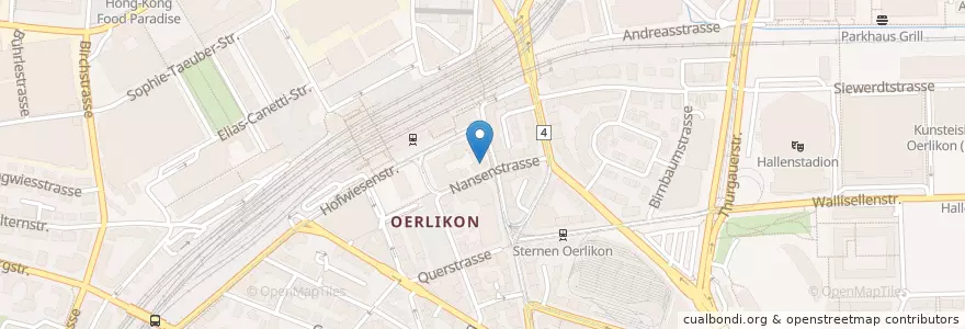 Mapa de ubicacion de Apotheke & Drogerie Oerlikon en Schweiz/Suisse/Svizzera/Svizra, Zürich, Bezirk Zürich, Zürich.