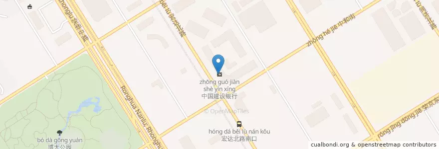 Mapa de ubicacion de 中国建设银行 en Çin, Pekin, Hebei, 大兴区.