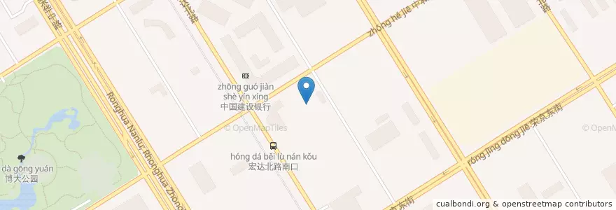 Mapa de ubicacion de 吴裕泰内府菜 en 中国, 北京市, 河北省, 大兴区.