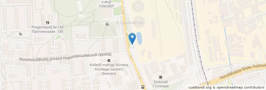 Mapa de ubicacion de ТНК en Rusland, Centraal Federaal District, Moskou, Северо-Западный Административный Округ, Район Хорошёво-Мнёвники.