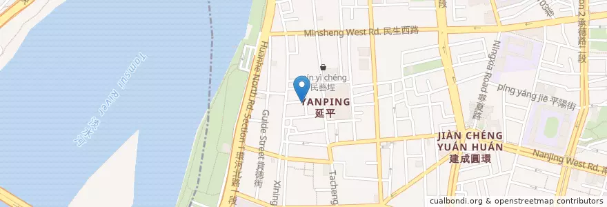 Mapa de ubicacion de 永樂座舊址 en Taiwan, New Taipei, Taipei.