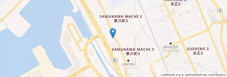 Mapa de ubicacion de 梅開湯 en Japan, Präfektur Chiba, 千葉市, 中央区.