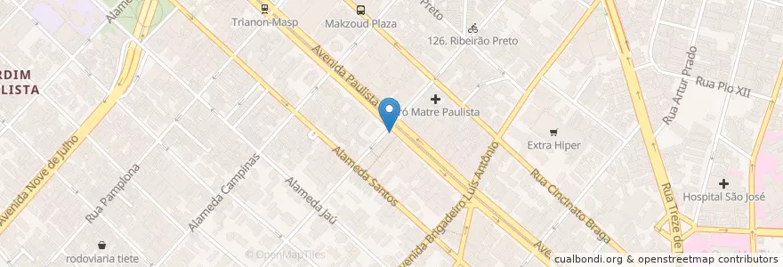 Mapa de ubicacion de Café Creme en البَرَازِيل, المنطقة الجنوبية الشرقية, ساو باولو, Região Geográfica Intermediária De São Paulo, Região Metropolitana De São Paulo, Região Imediata De São Paulo, ساو باولو.