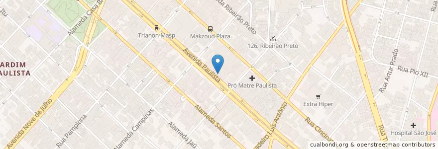 Mapa de ubicacion de Reserva Cultural en البَرَازِيل, المنطقة الجنوبية الشرقية, ساو باولو, Região Geográfica Intermediária De São Paulo, Região Metropolitana De São Paulo, Região Imediata De São Paulo, ساو باولو.