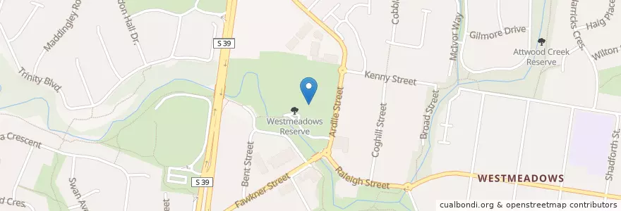 Mapa de ubicacion de Westmeadows Preschool en Austrália, Victoria, City Of Hume.