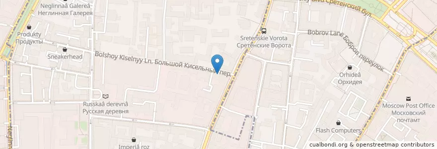 Mapa de ubicacion de Лубянка en Rusia, Центральный Федеральный Округ, Москва, Центральный Административный Округ, Мещанский Район.