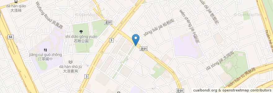 Mapa de ubicacion de 星巴克 en Taïwan, Nouveau Taipei, Panchiao.