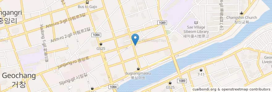 Mapa de ubicacion de Domino's Pizza en كوريا الجنوبية, 경상남도, 거창군.