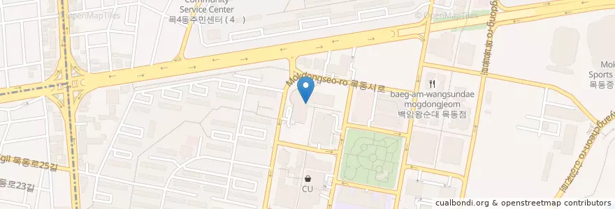 Mapa de ubicacion de KT IT본부 어린이집 en 大韓民国, ソウル, 陽川区, 목1동.
