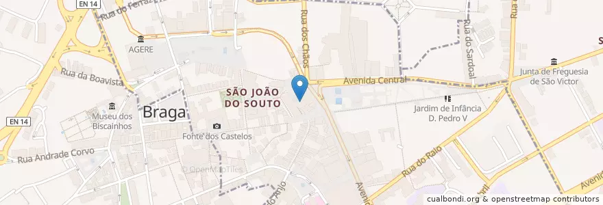 Mapa de ubicacion de Silvas en Португалия, Северный, Braga, Каваду, Braga, São José De São Lázaro E São João Do Souto.