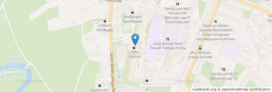 Mapa de ubicacion de Русский en روسيا, Центральный Федеральный Округ, محافظة موسكو, Городской Округ Истра.