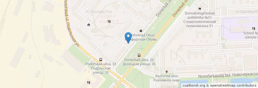 Mapa de ubicacion de У Саши en 러시아, Центральный Федеральный Округ, Москва, Юго-Восточный Административный Округ, Район Марьино.
