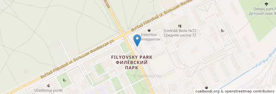 Mapa de ubicacion de Столички en Russia, Distretto Federale Centrale, Москва, Западный Административный Округ, Район Филёвский Парк.