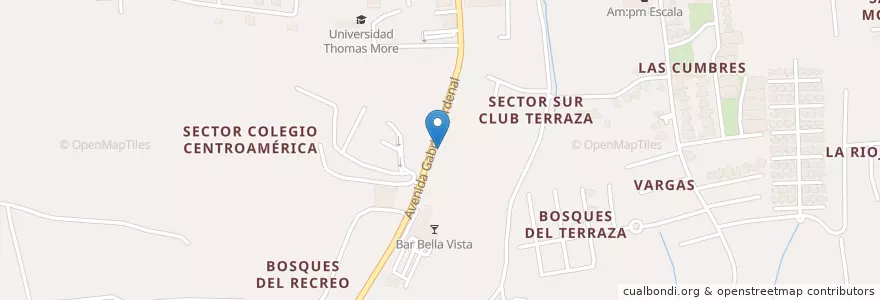 Mapa de ubicacion de El Sazón de mi Cocina en 尼加拉瓜, Departamento De Managua, Managua (Municipio).