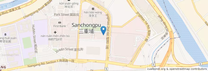 Mapa de ubicacion de 餡老滿 en Taiwan, Nuova Taipei, Taipei, Distretto Di Nangang.
