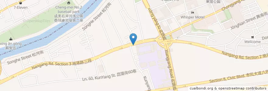 Mapa de ubicacion de 赤坎牛肉 en Taiwan, Nuova Taipei, Taipei, Distretto Di Nangang.