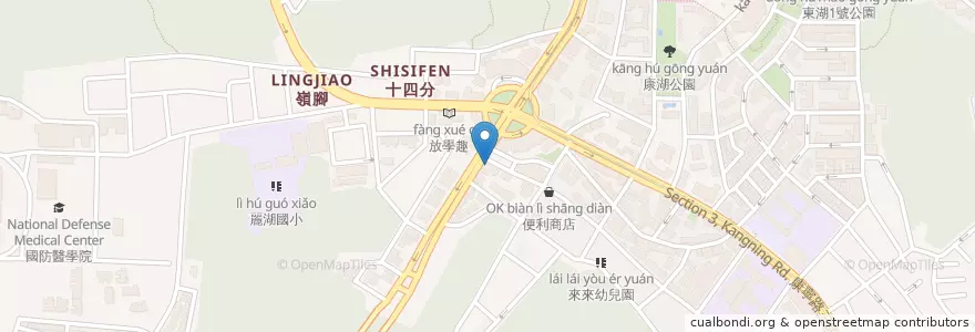 Mapa de ubicacion de 東湖嘉味薑母鴨 en تايوان, تايبيه الجديدة, تايبيه, 內湖區.