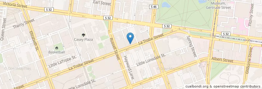 Mapa de ubicacion de K Box en Australien, Victoria, City Of Melbourne.