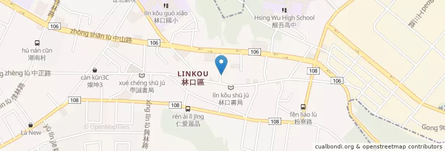 Mapa de ubicacion de 派克雞排 en Taiwan, 新北市, 林口區.