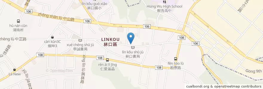 Mapa de ubicacion de 湯圓豆花 en Taiwan, 新北市, 林口區.