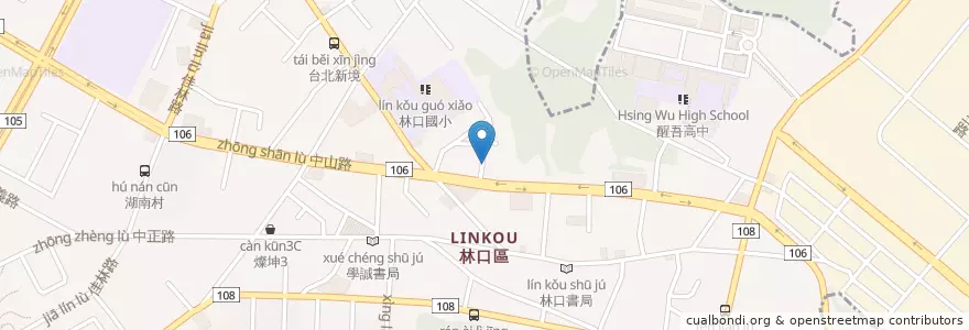 Mapa de ubicacion de 橄欖樹 en 臺灣, 新北市, 林口區.