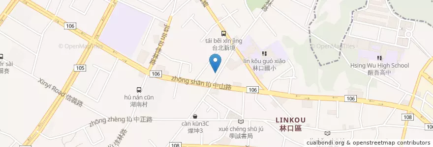 Mapa de ubicacion de 宜蘭滷之鄉 en 타이완, 신베이 시, 린커우 구.