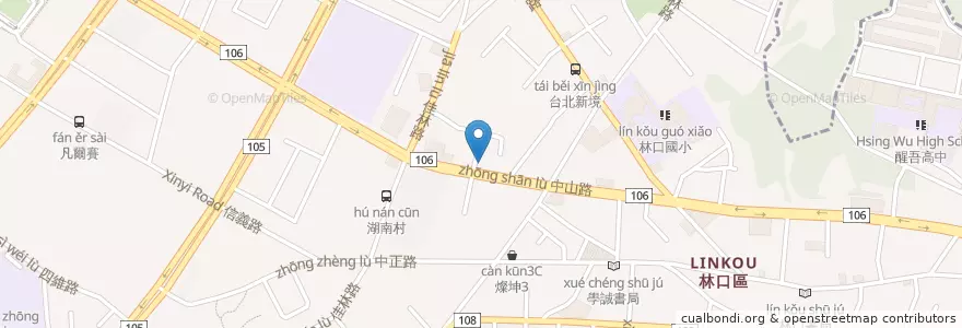 Mapa de ubicacion de 三德宮 en Taiwan, 新北市, 林口區.