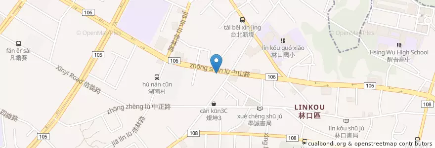 Mapa de ubicacion de 永樂教會 en Taiwan, 新北市, 林口區.