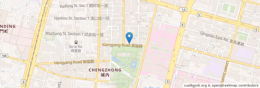Mapa de ubicacion de 清潔針具/保險套販賣機 en Tayvan, 新北市, Taipei, 中正區.