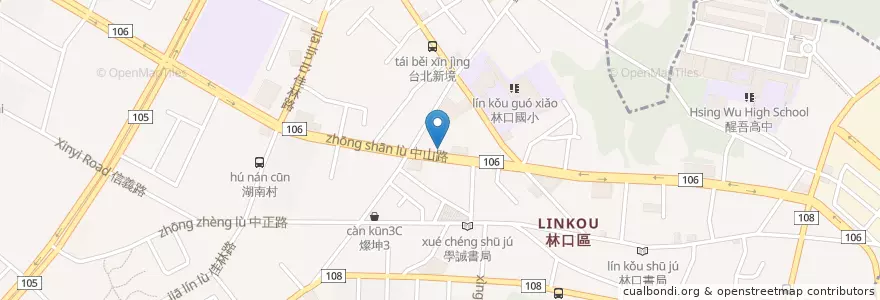Mapa de ubicacion de 明陽診所 en Taiwan, 新北市, 林口區.