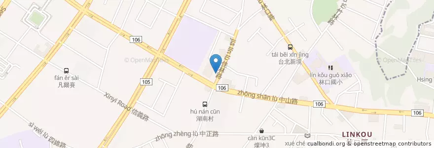 Mapa de ubicacion de 新安全中藥行 en Taiwán, Nuevo Taipéi, 林口區.