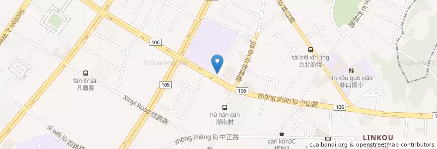 Mapa de ubicacion de 小吃滷肉飯 en تایوان, 新北市, 林口區.