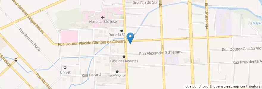 Mapa de ubicacion de Assembleia de Deus en Brasil, Región Sur, Santa Catarina, Região Geográfica Intermediária De Joinville, Microrregião De Joinville, Joinville.