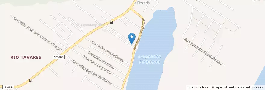 Mapa de ubicacion de Sufocos en 브라질, 남부지방, 산타카타리나, Microrregião De Florianópolis, Região Geográfica Intermediária De Florianópolis, 플로리아노폴리스.