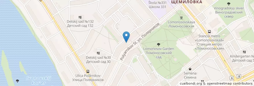 Mapa de ubicacion de Невская en Russie, District Fédéral Du Nord-Ouest, Oblast De Léningrad, Saint-Pétersbourg, Невский Район, Ивановский Округ.
