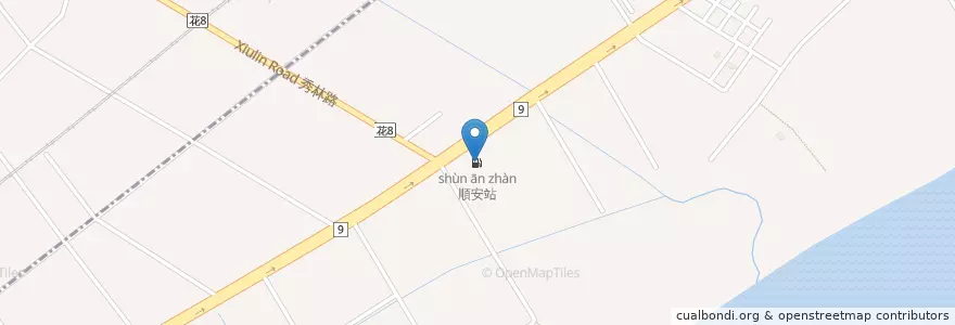 Mapa de ubicacion de 順安站 en 臺灣, 臺灣省, 花蓮縣, 新城鄉.