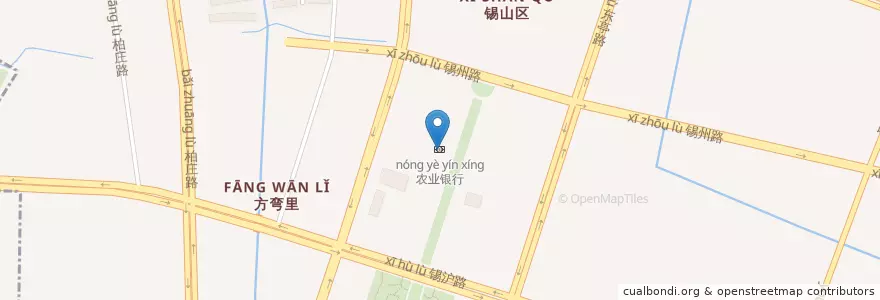 Mapa de ubicacion de 农业银行 en Китай, Уси, 锡山区 (Xishan).