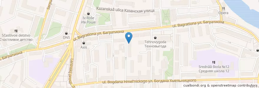 Mapa de ubicacion de Участковый пункт полиции №12 "Ленинский" en Russia, Northwestern Federal District, Kaliningrad, Kaliningrad.